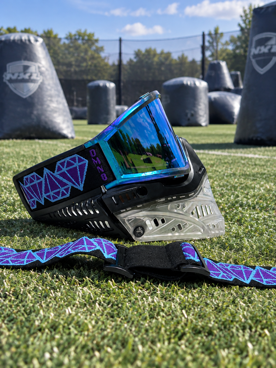 Purple cham diamonds strap