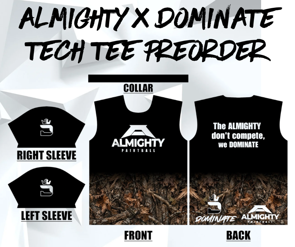Almighty X Dominate tech tee preorder
